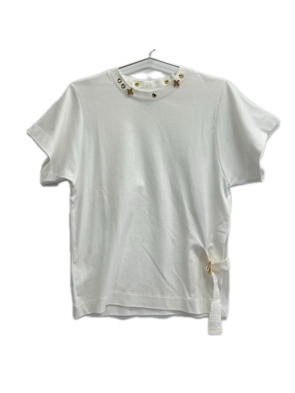 Louis Vuitton White Side Strap Short Sleeve T-Shirt XS